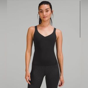 Women’s Lululemon Align Black Waist Length Tank Size 6
